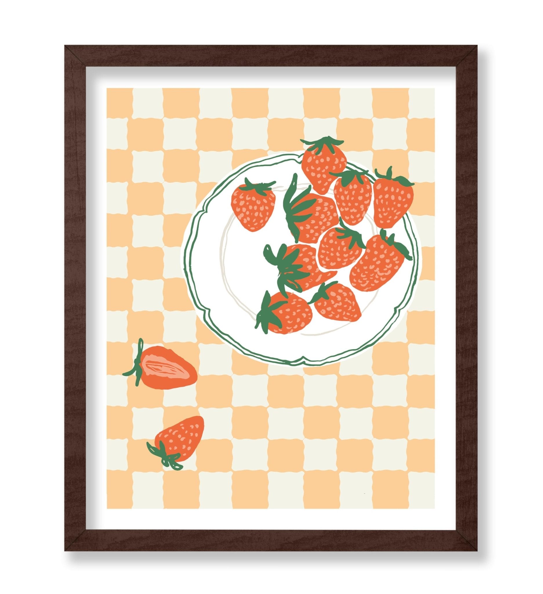 Strawberries on a Plate