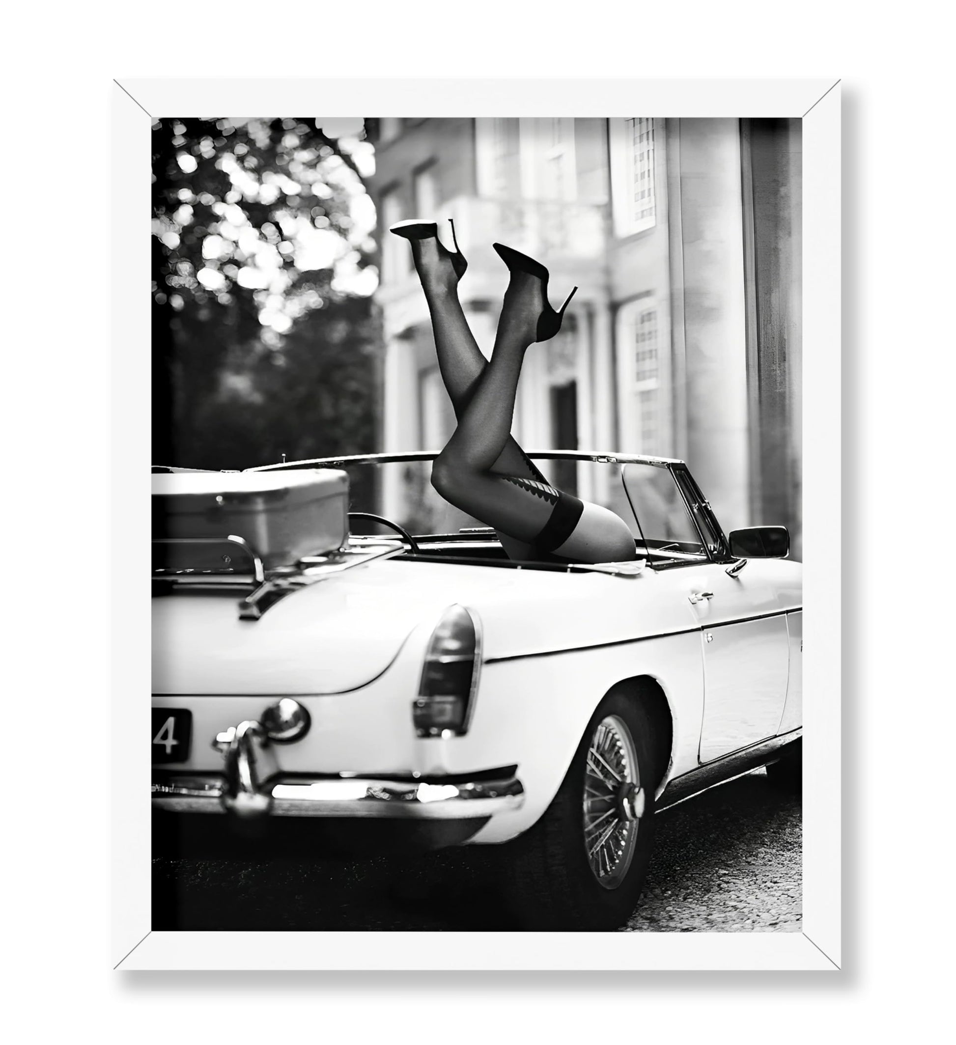 High Heels In Classic Car