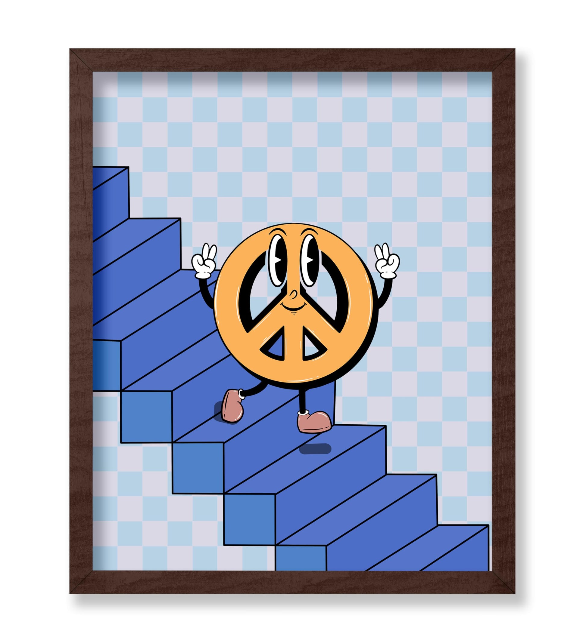 Peace on Stairs
