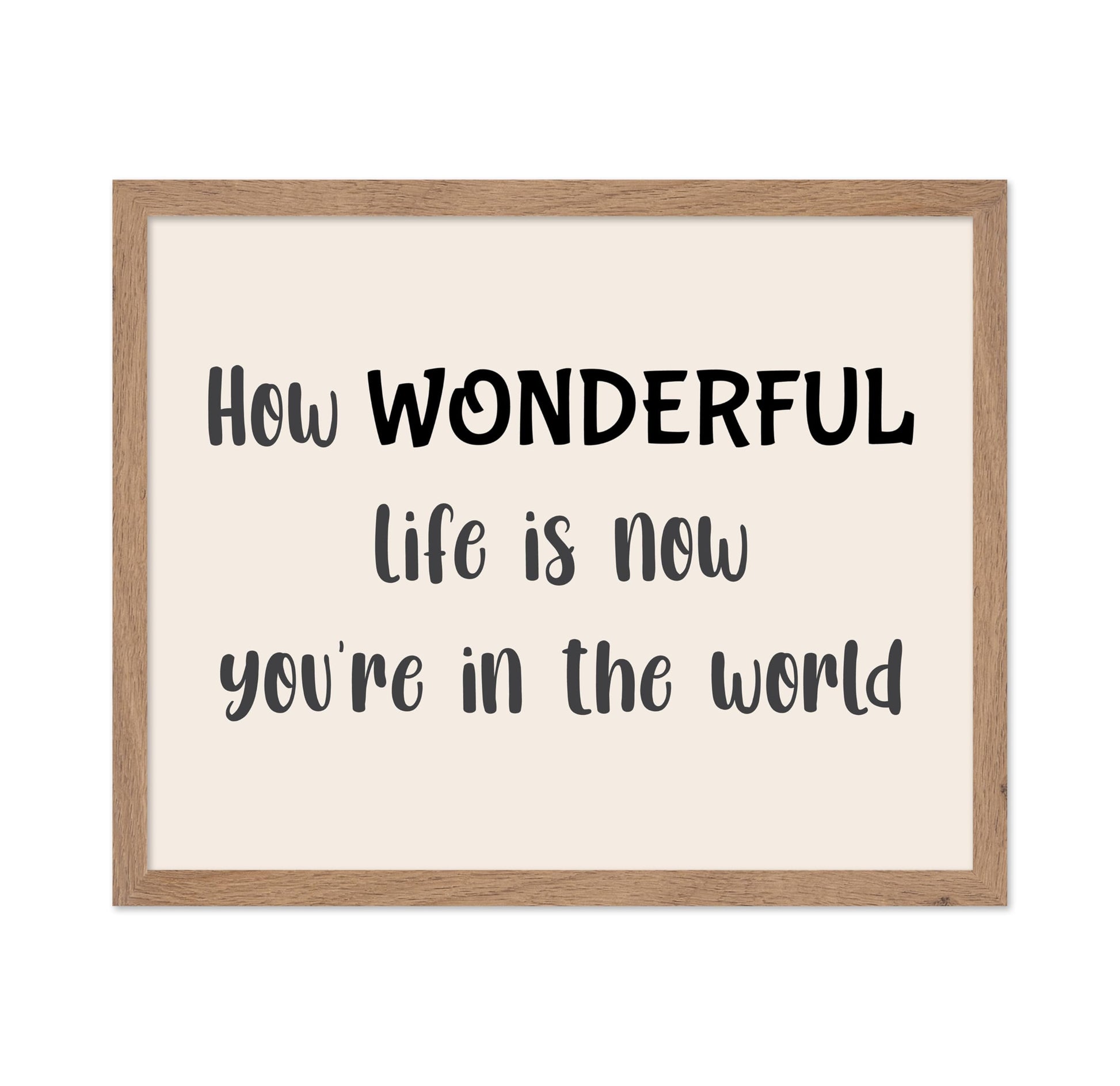 How Wonderful Life Is