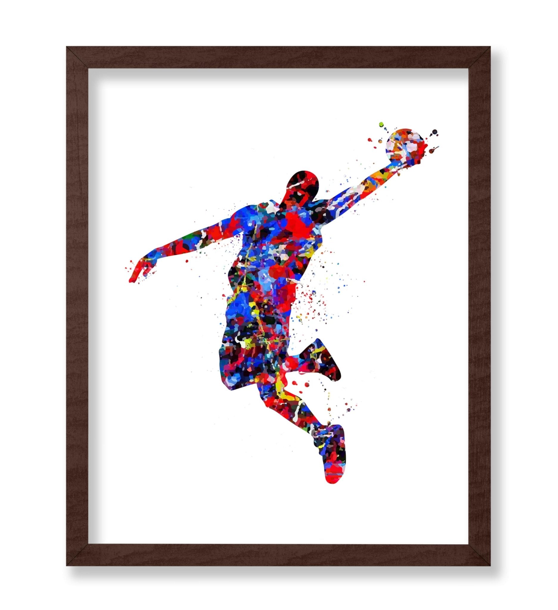 Watercolor Basketball No2