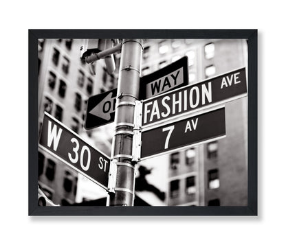 Fashion Avenue Street Sign