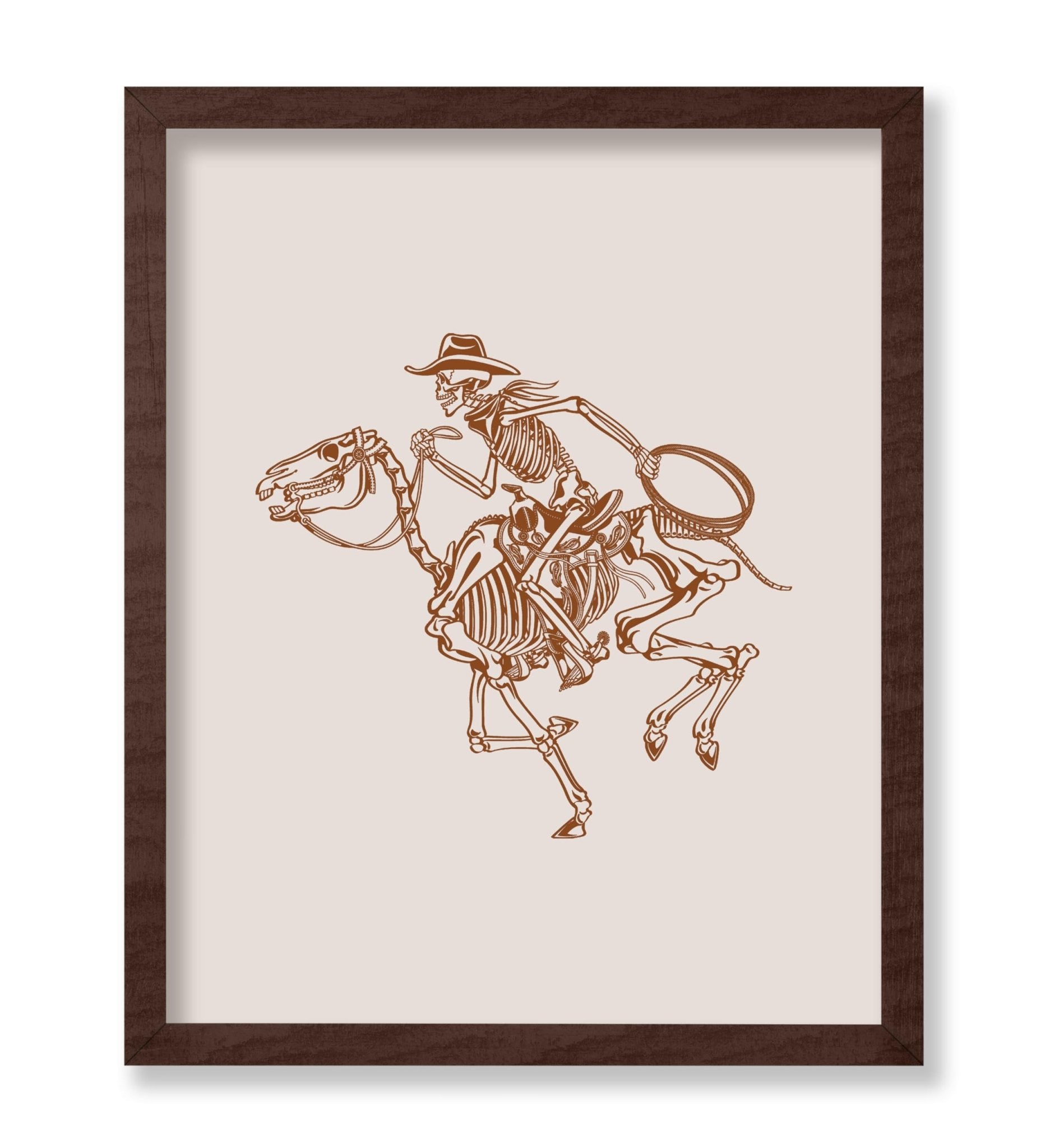 Brown Skeleton Cowboy