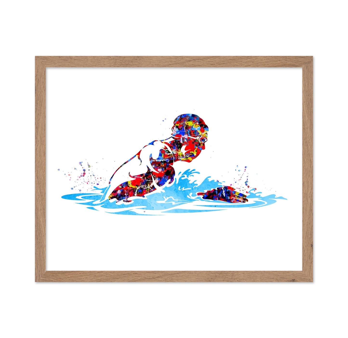 Watercolor Swimmer