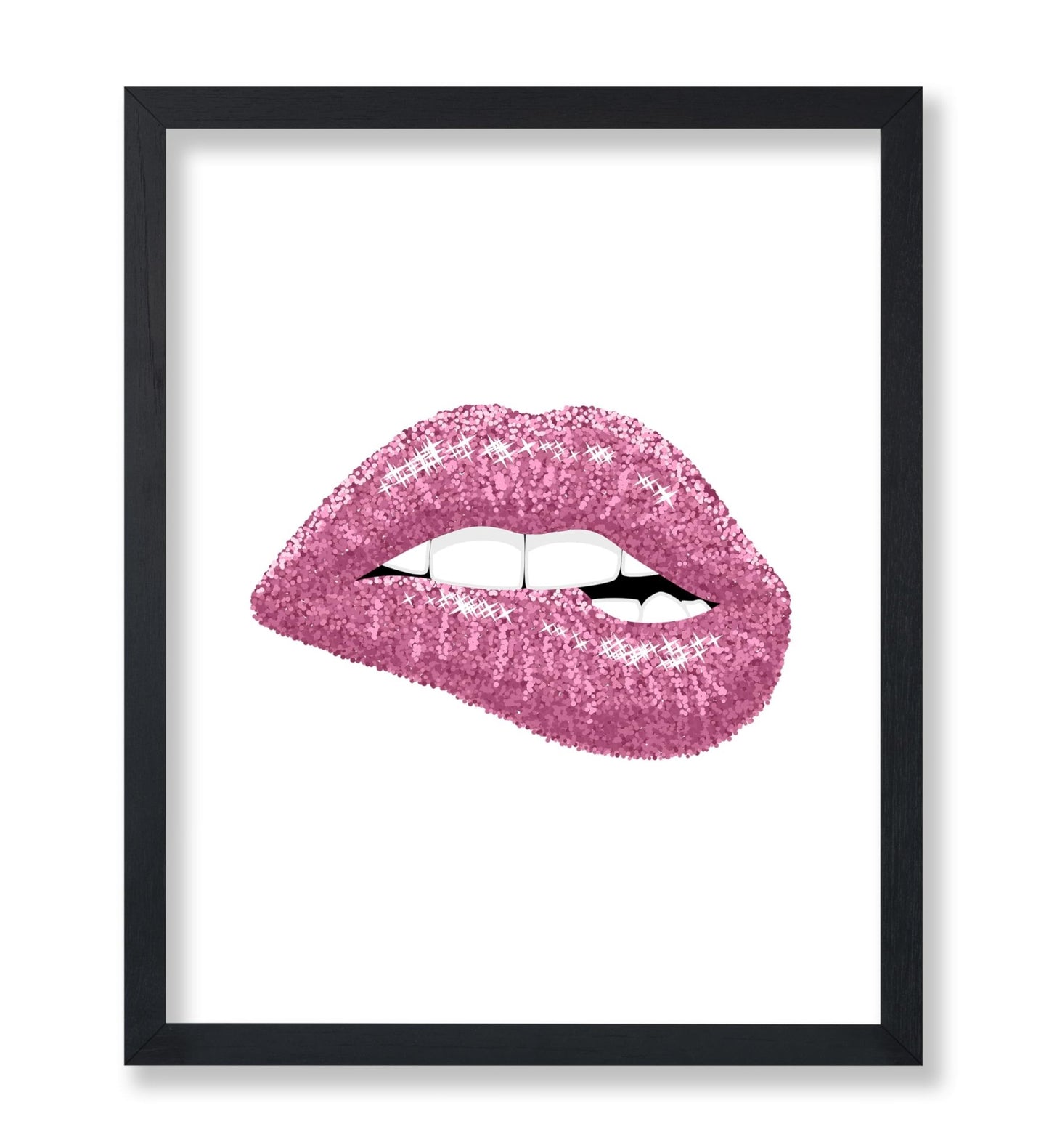 Pink Glitter Lip Bite