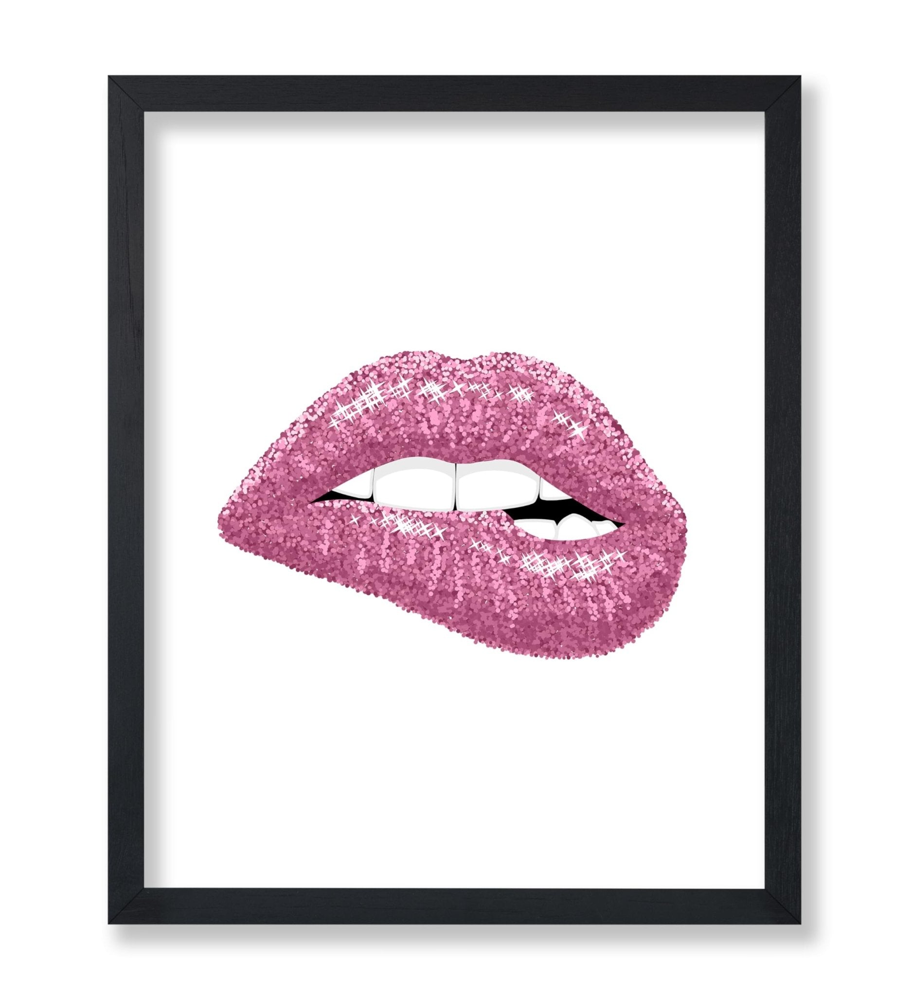 Pink Glitter Lip Bite