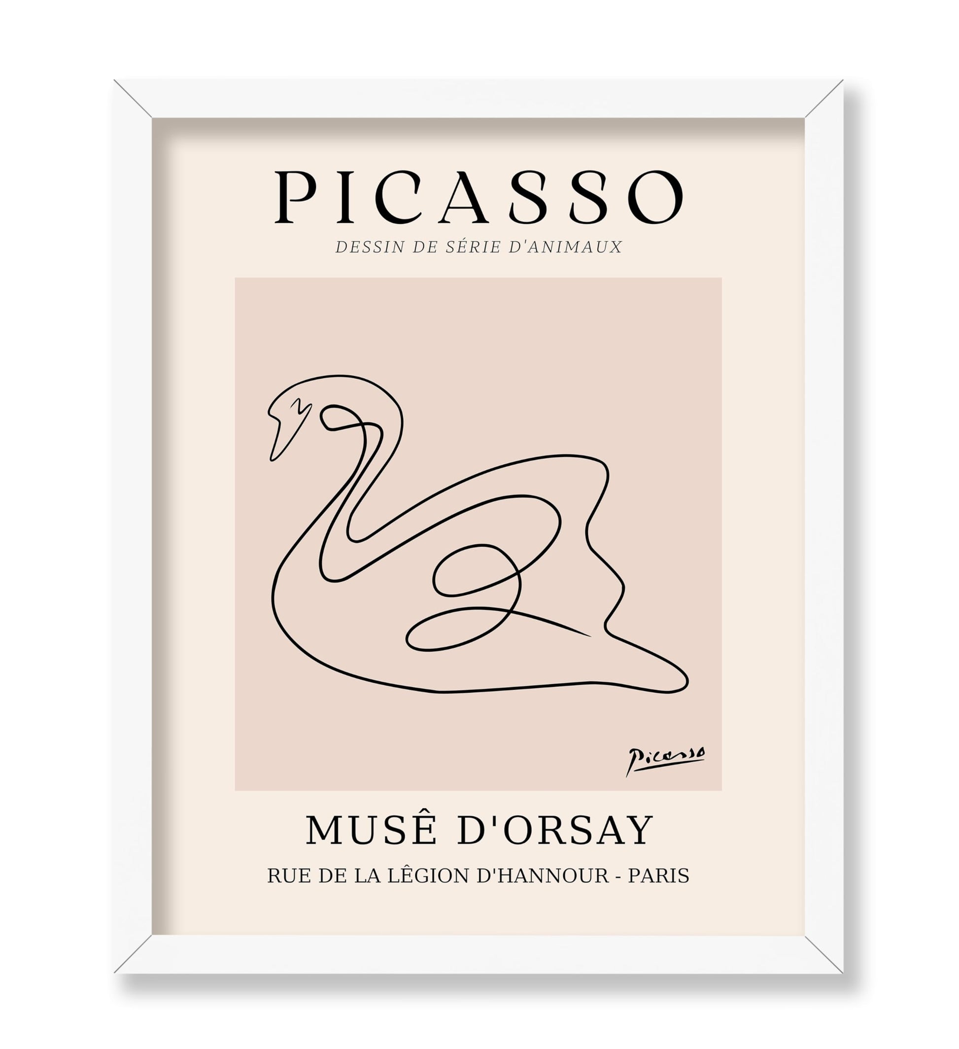 Picasso - One Line Swan Drawing