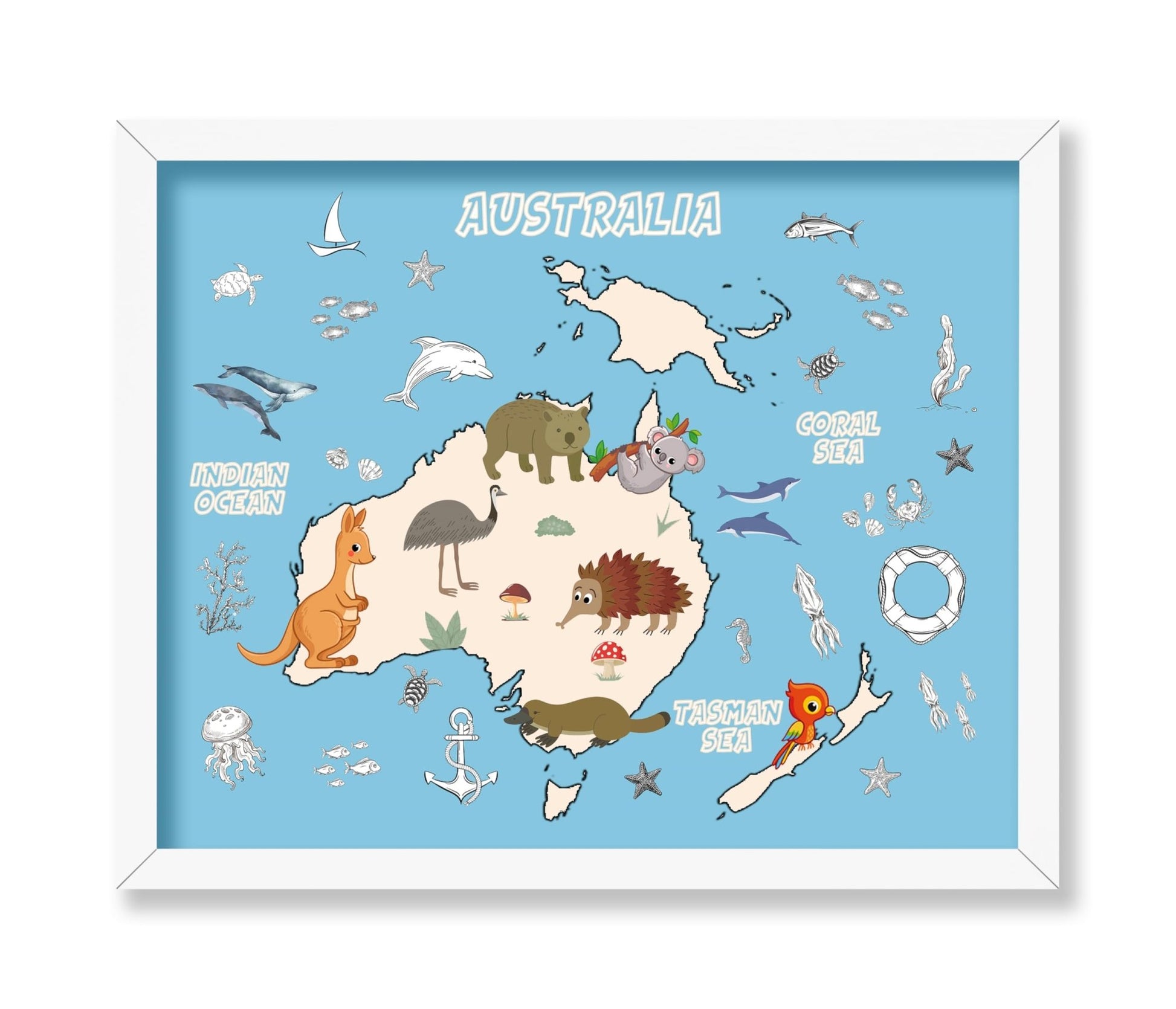 Animal Map of Australia