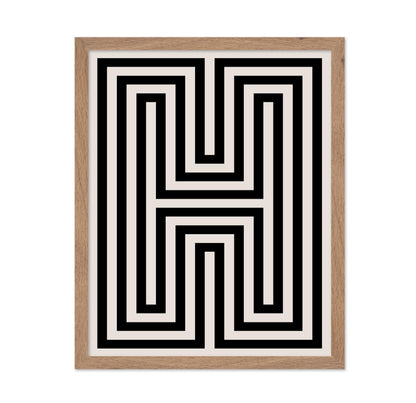 Abstract Letter H