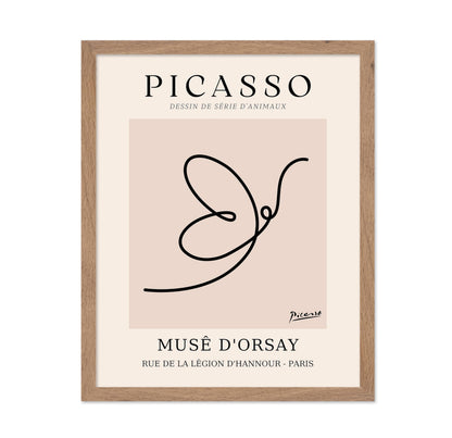 Picasso - One Line Butterfly Drawing