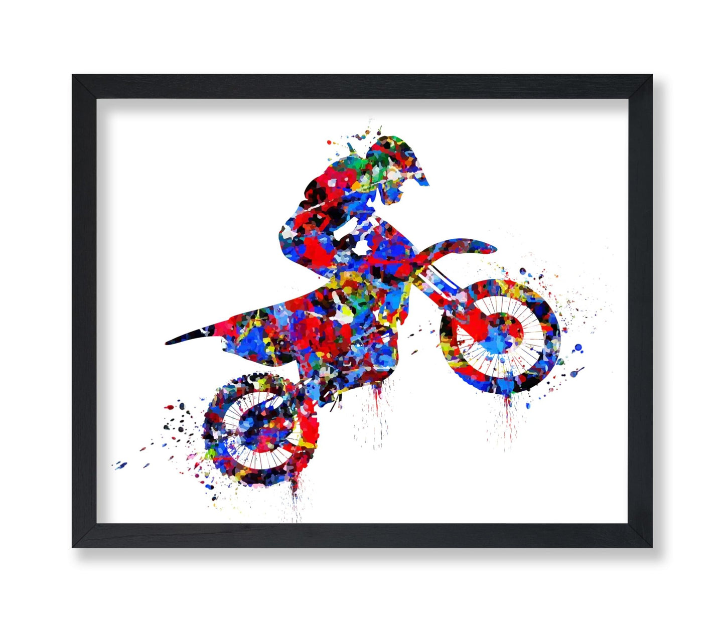 Watercolor Motocross No1