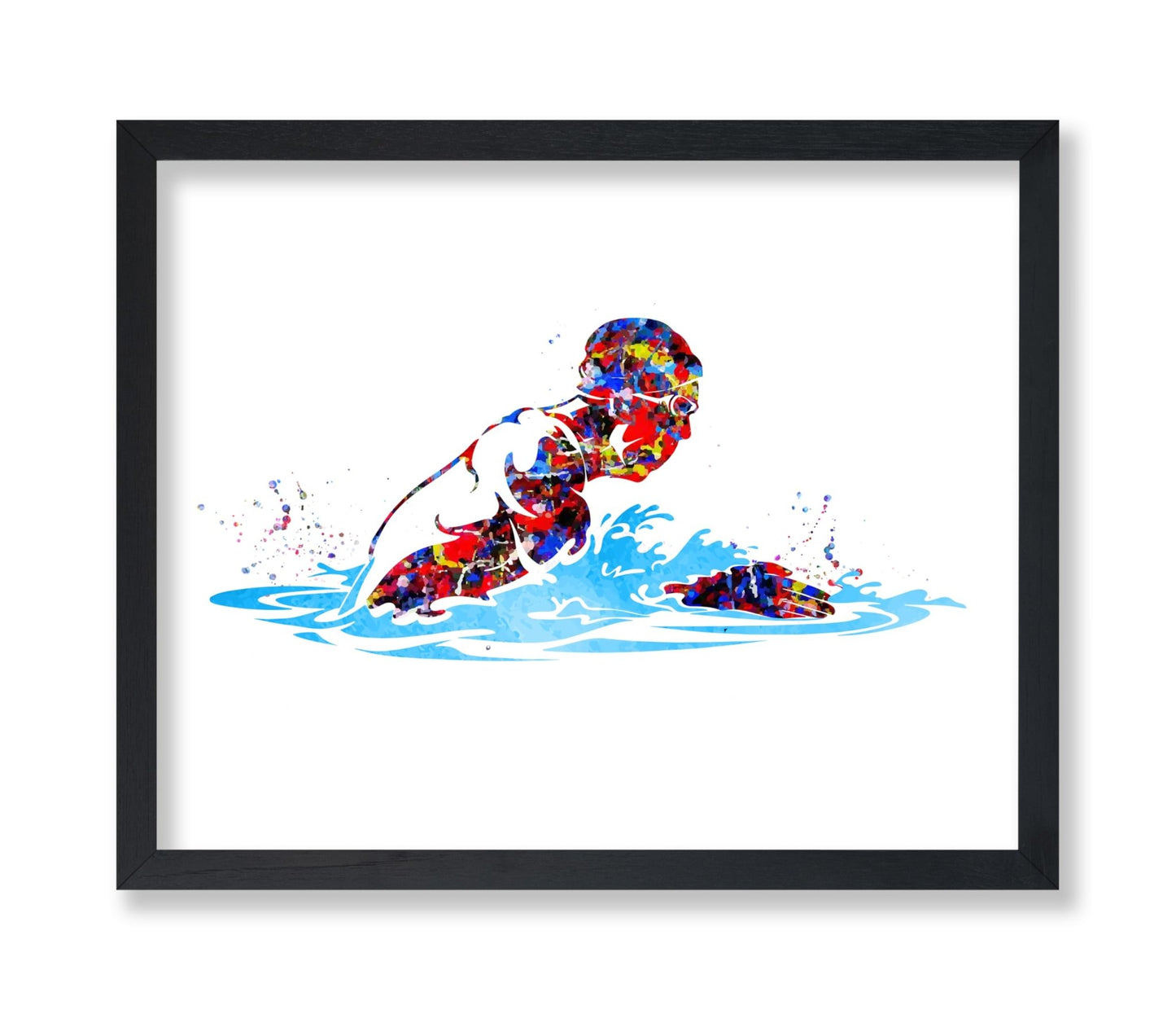 Watercolor Swimmer