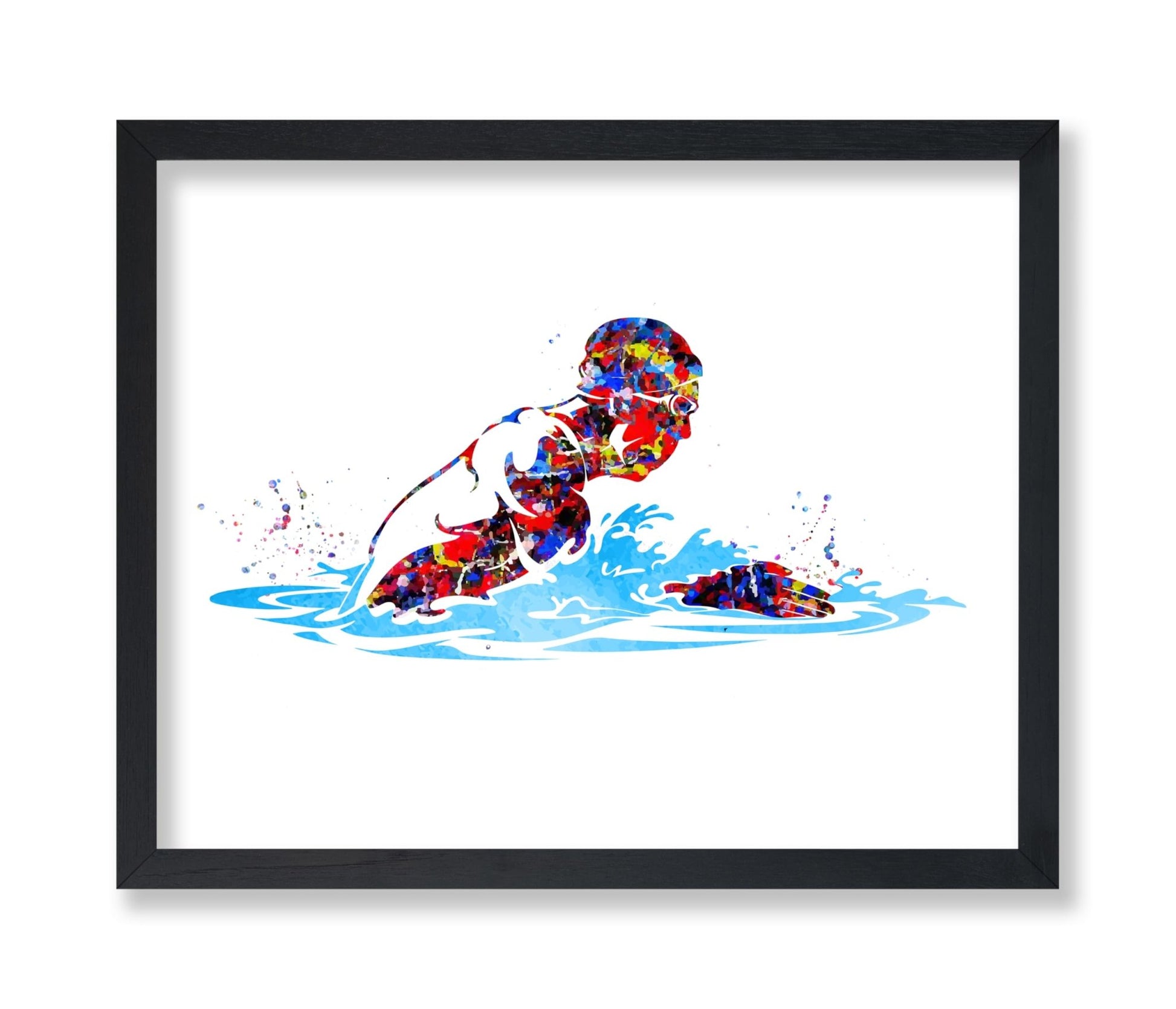 Watercolor Swimmer