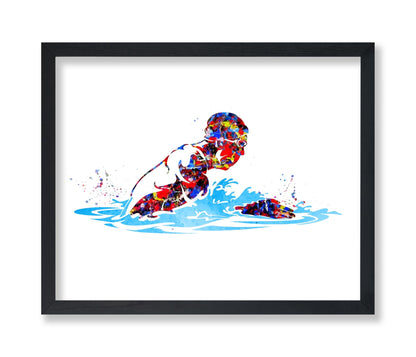 Watercolor Swimmer