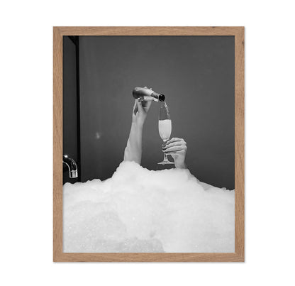 Drinking Wine in Bubble Bath