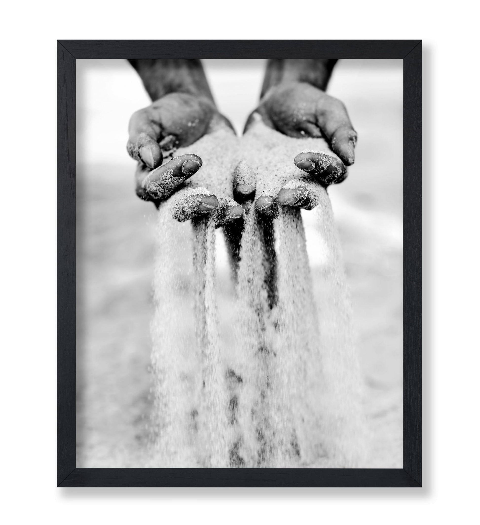 Sand Slipping Through Fingers