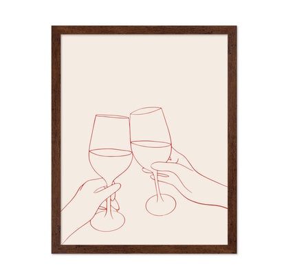 Cheers Line Drawing No2