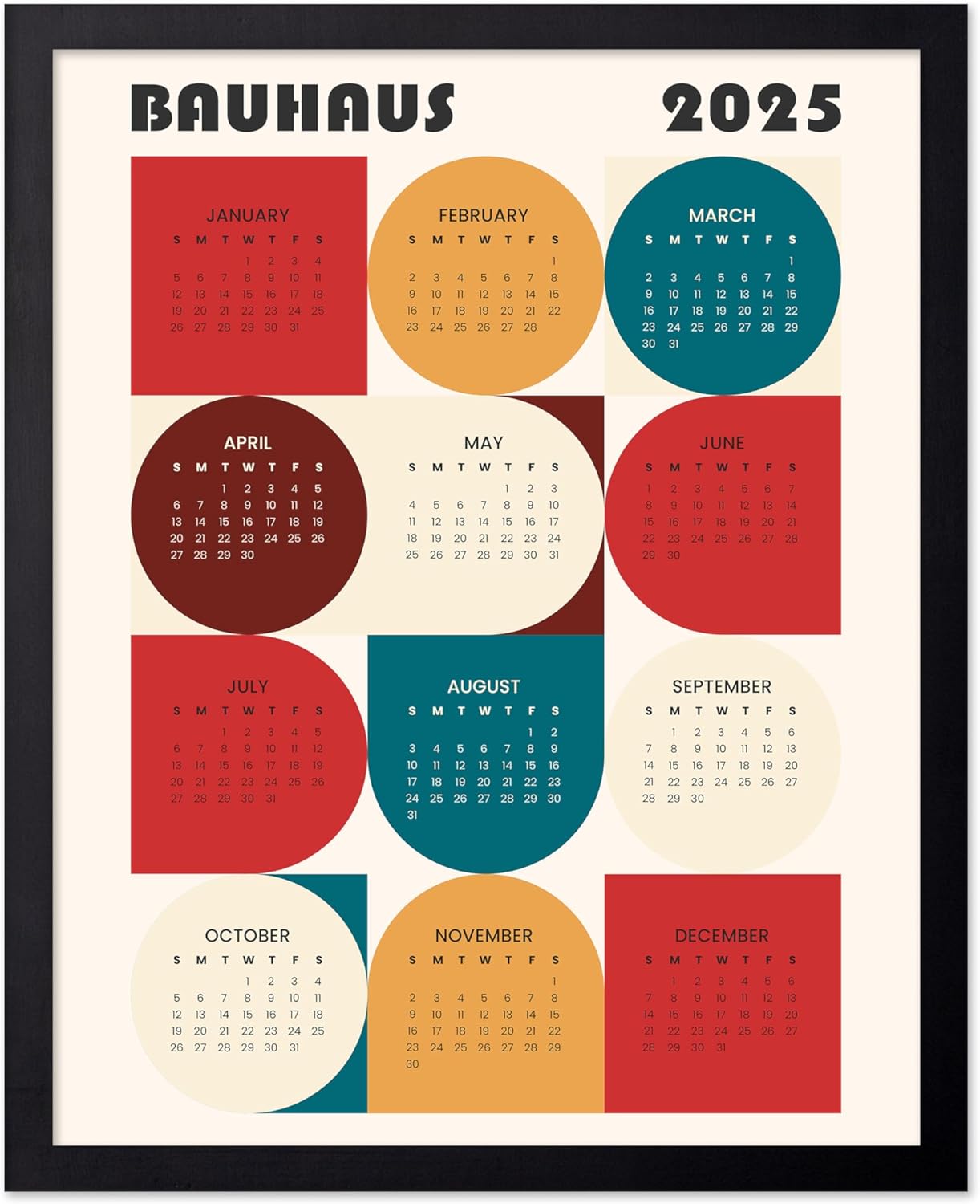 Bauhaus 2025 Calendar
