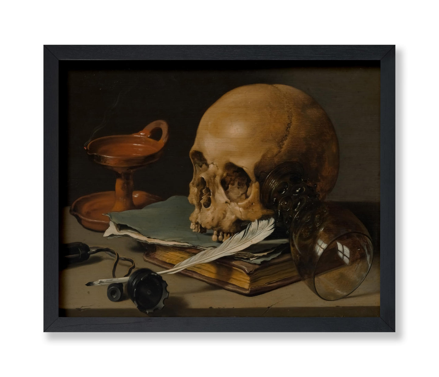 Still Life with a Skull and a Writing Quill