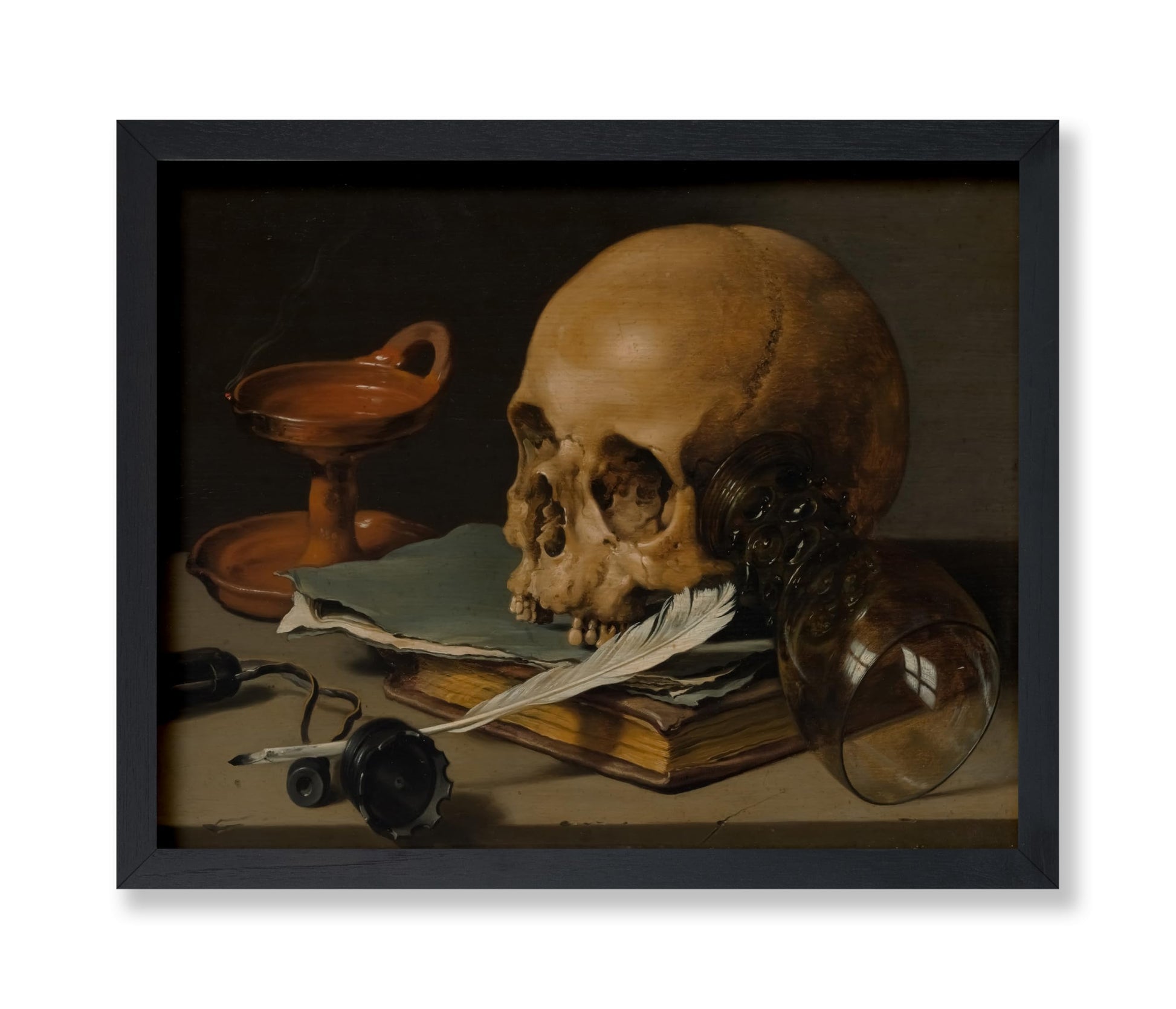 Still Life with a Skull and a Writing Quill