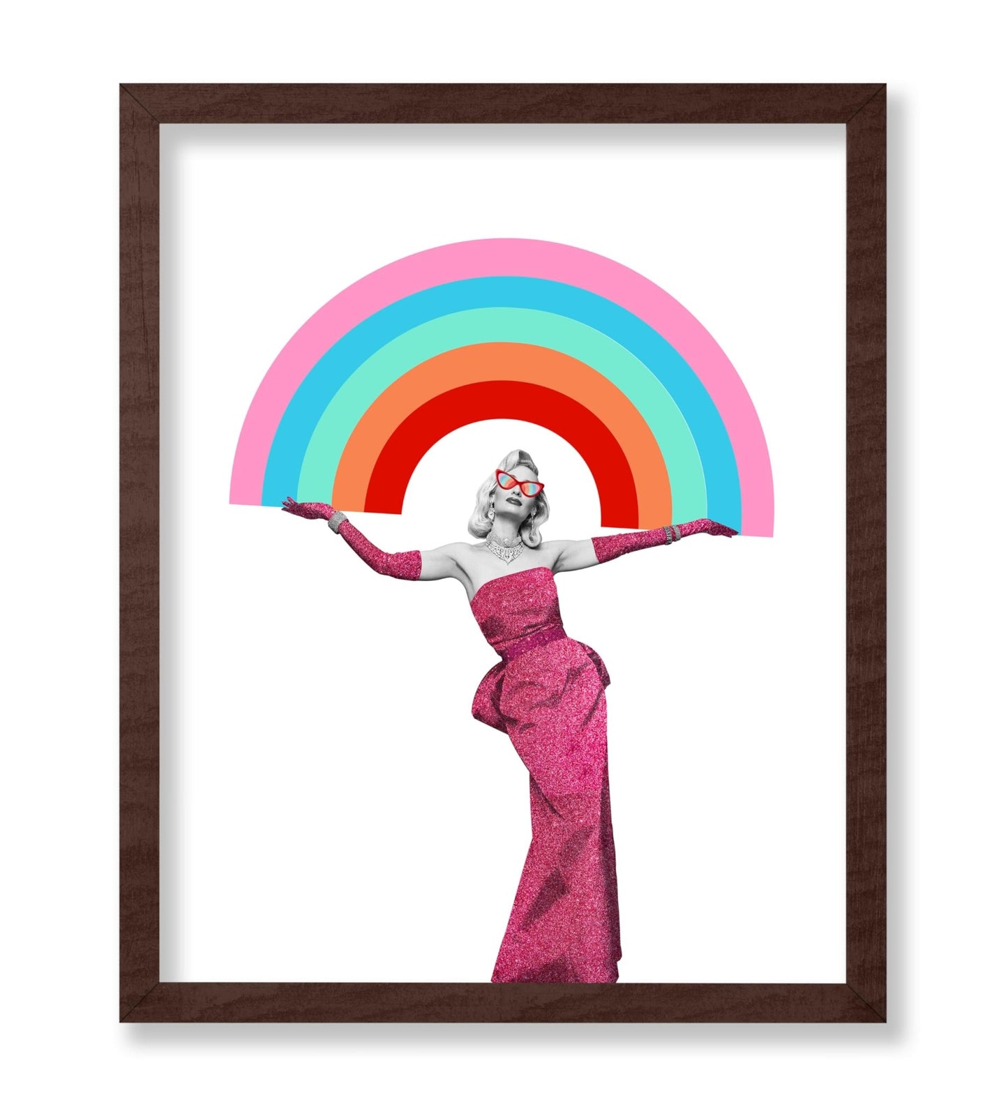 Elegant Woman & Rainbow