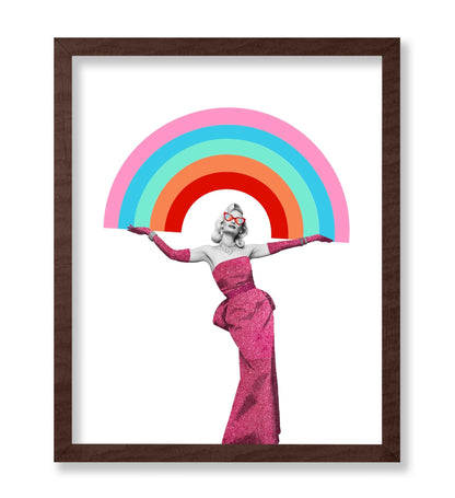 Elegant Woman & Rainbow