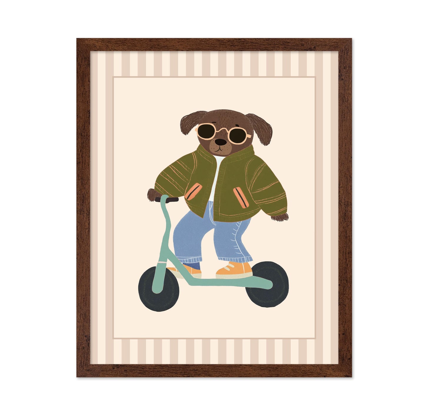 Dog on Scooter
