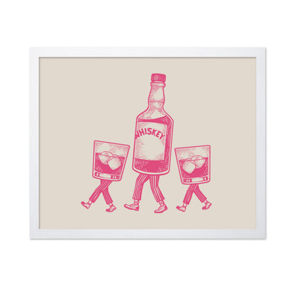 Whiskey Bottle and Iced Glass No4