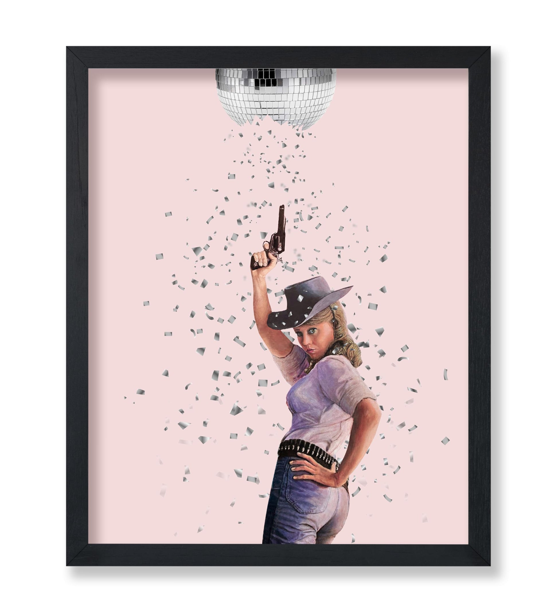 Cowgirl Broken Disco Ball