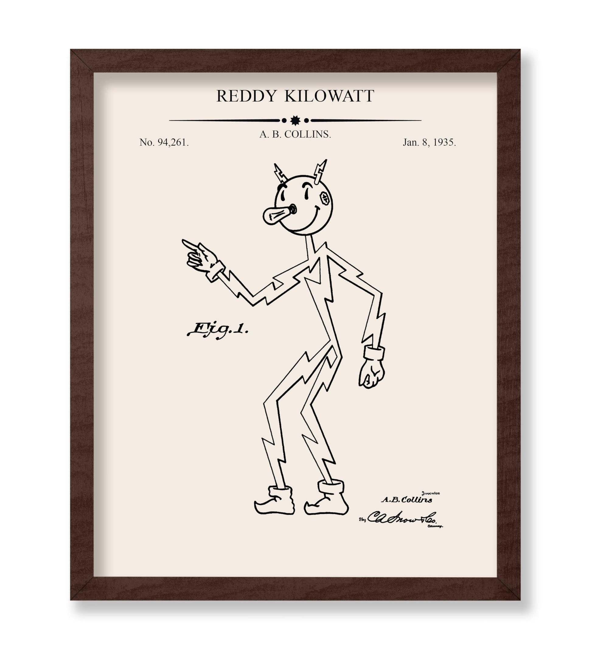 Reddy Kilowatt Blueprint