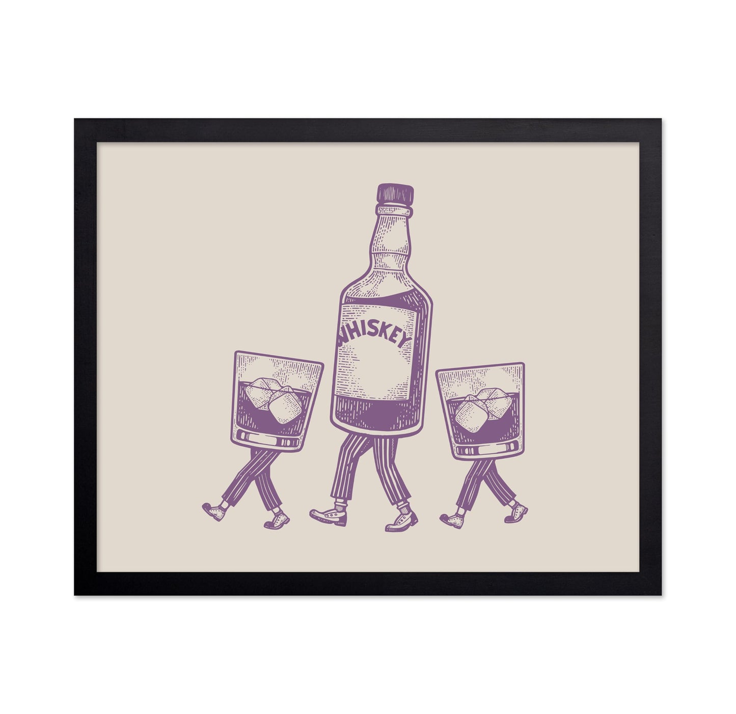 Whiskey Bottle and Iced Glass No6