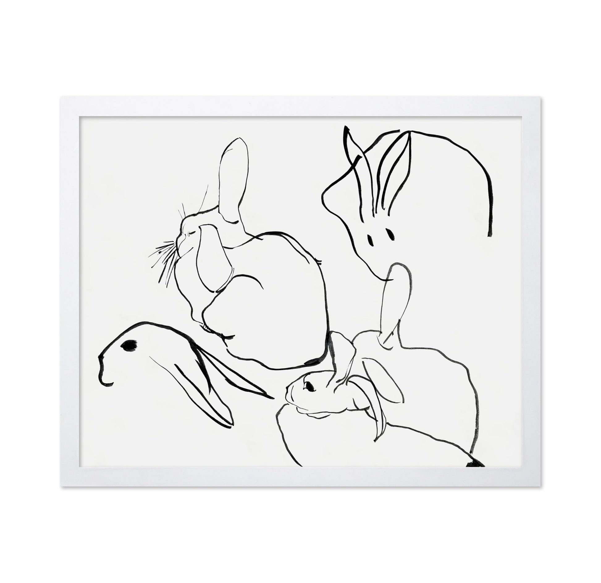 Line Drawing of Bunnies