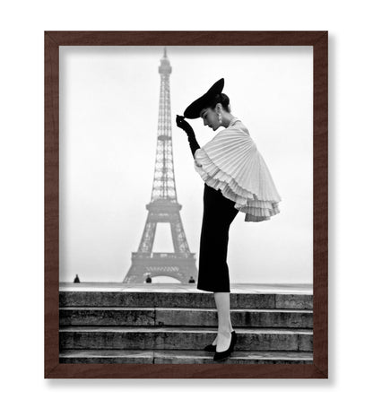 Elegant Woman & Eiffel Tower