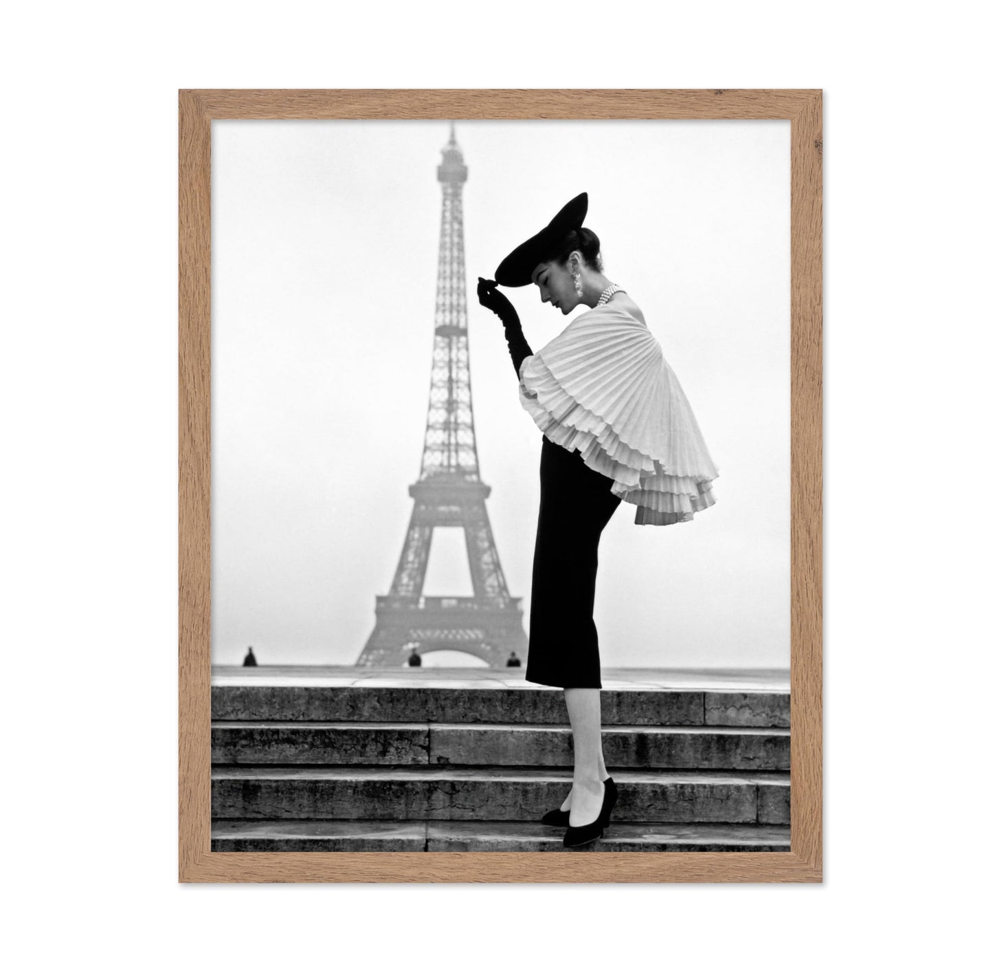 Elegant Woman & Eiffel Tower