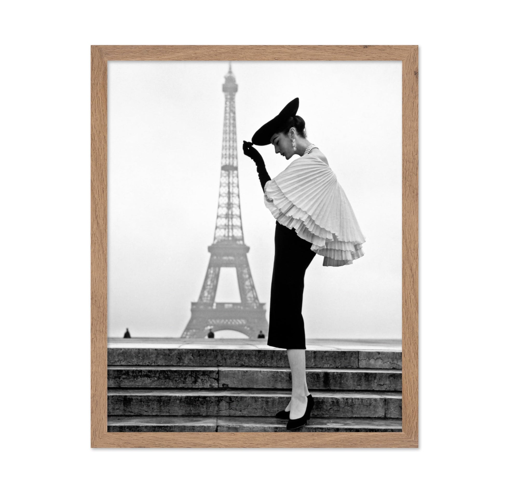 Elegant Woman & Eiffel Tower