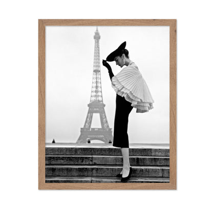 Elegant Woman & Eiffel Tower