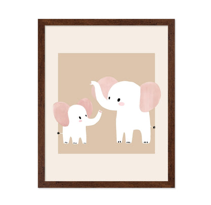 Mommy and Baby Elephant