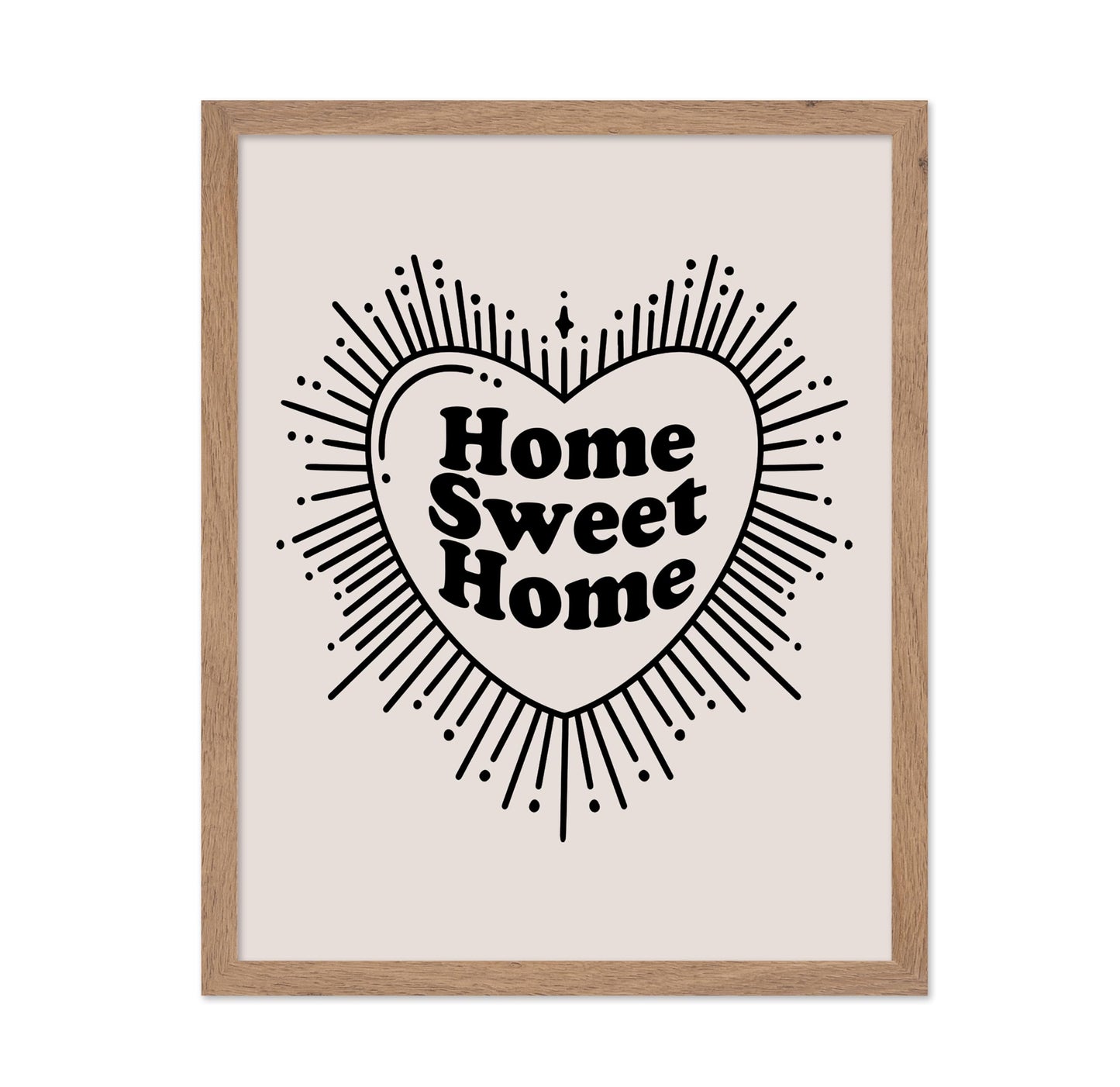 Beige Home Sweet Home