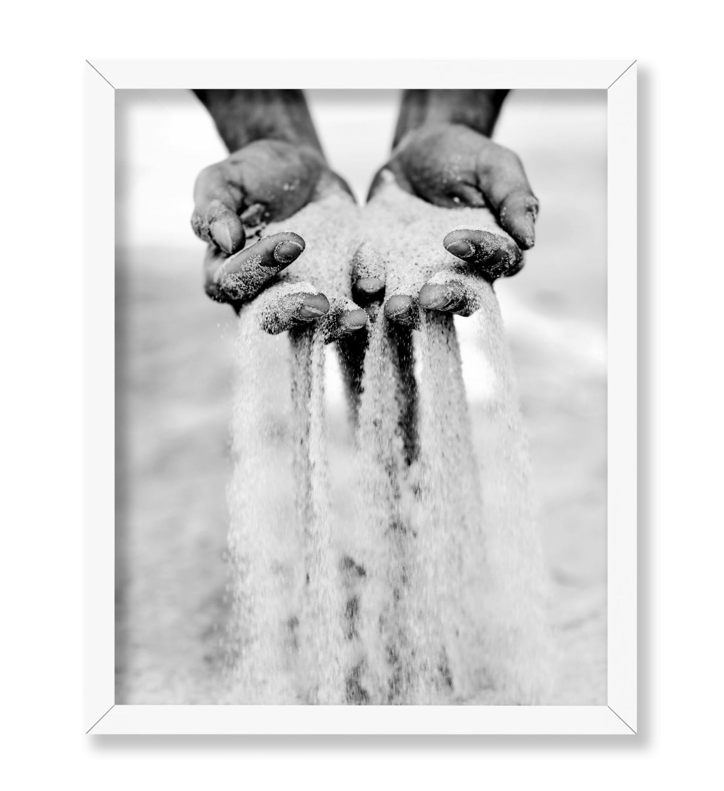 Sand Slipping Through Fingers