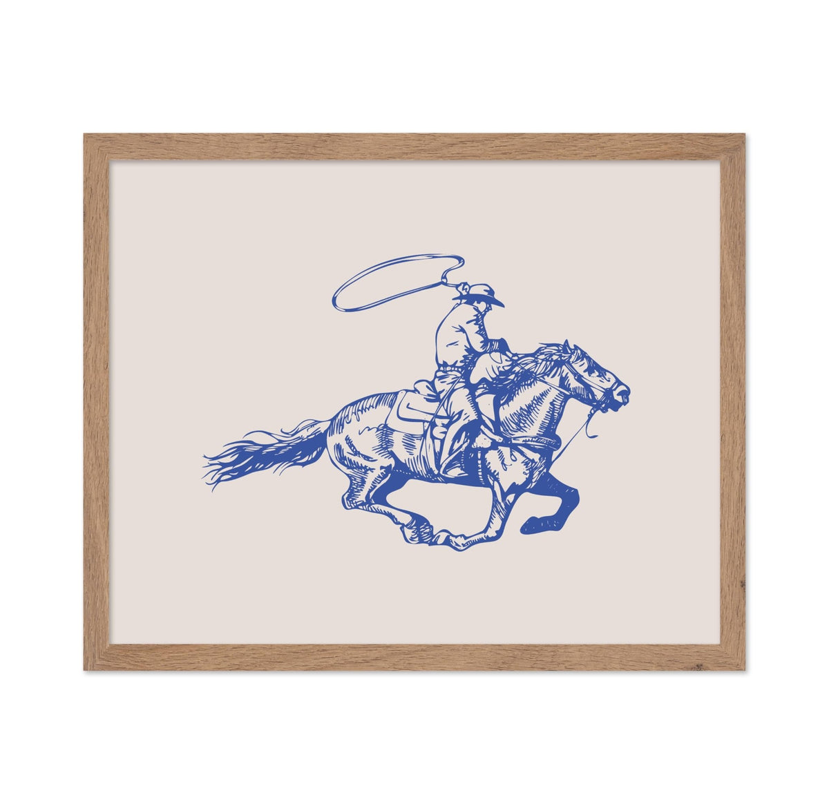 Blue Cowboy with Lasso