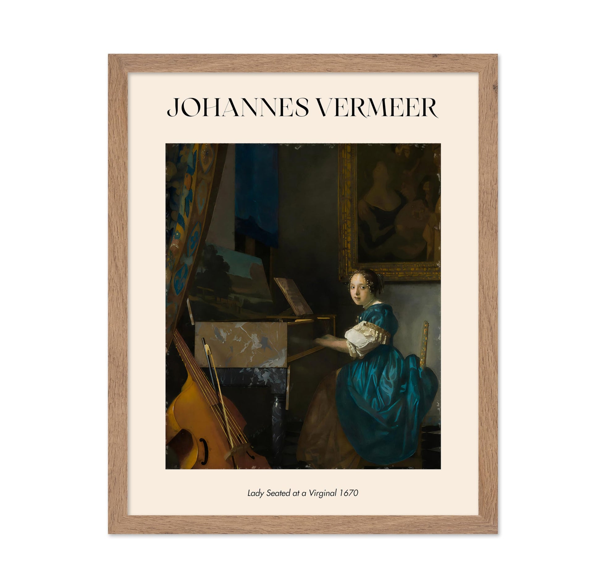 Johannes Vermeer - Lady Seated at a Virginal