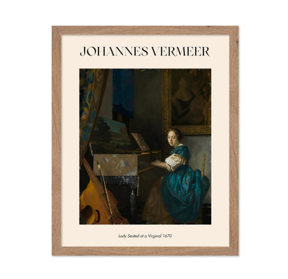 Johannes Vermeer - Lady Seated at a Virginal