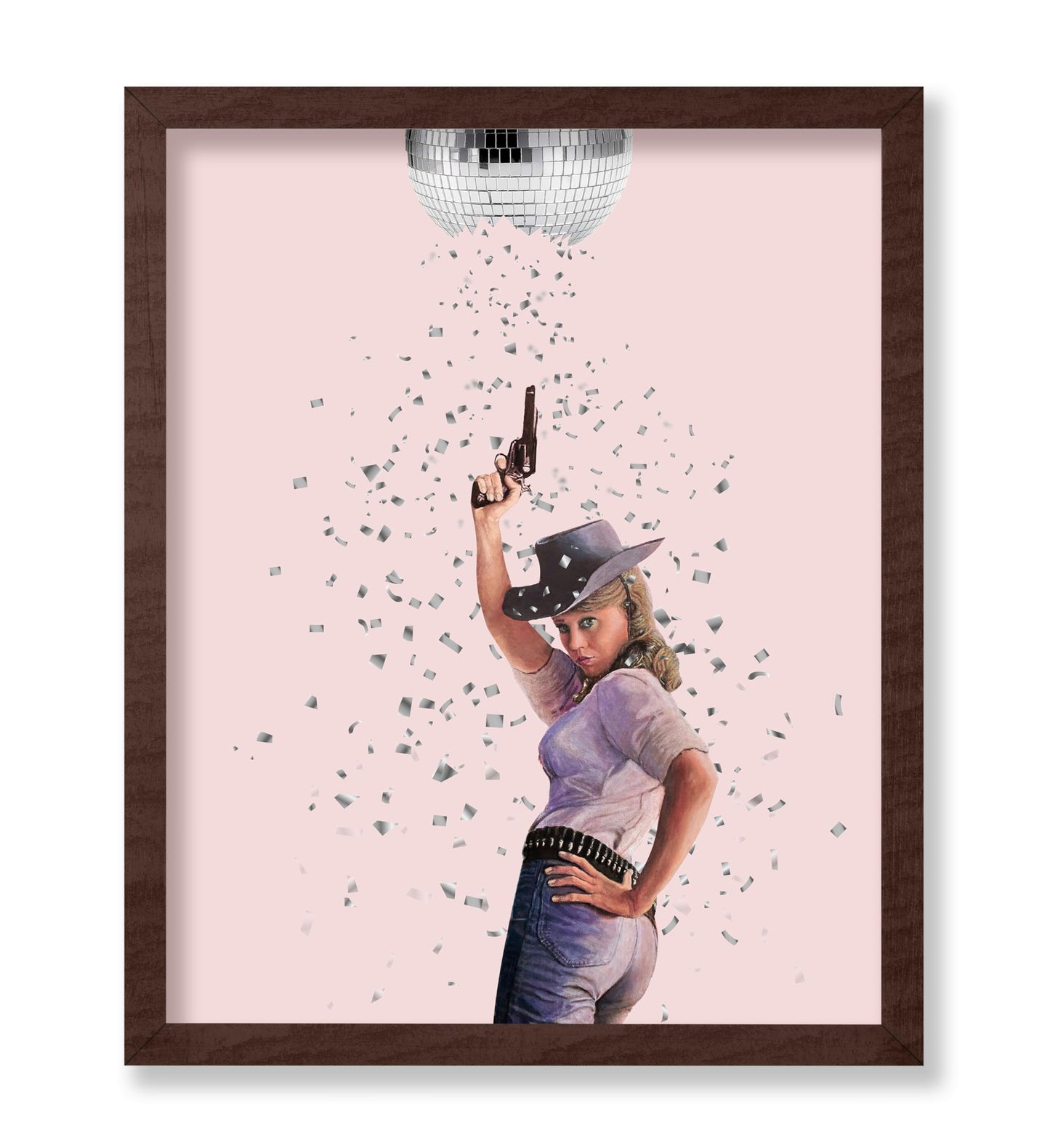 Cowgirl Broken Disco Ball