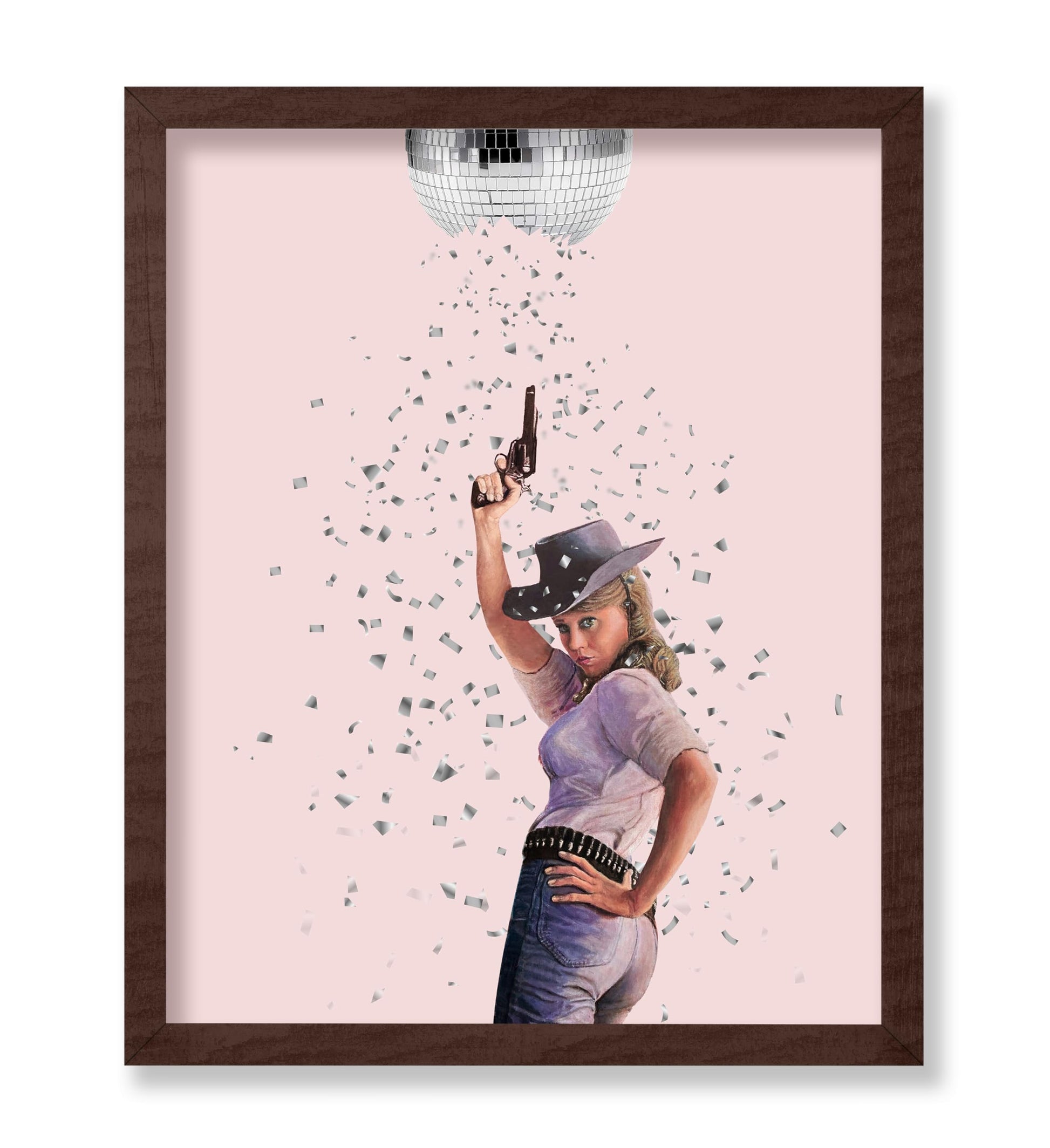 Cowgirl Broken Disco Ball
