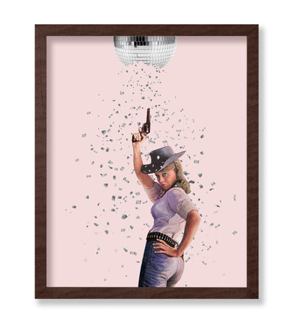Cowgirl Broken Disco Ball
