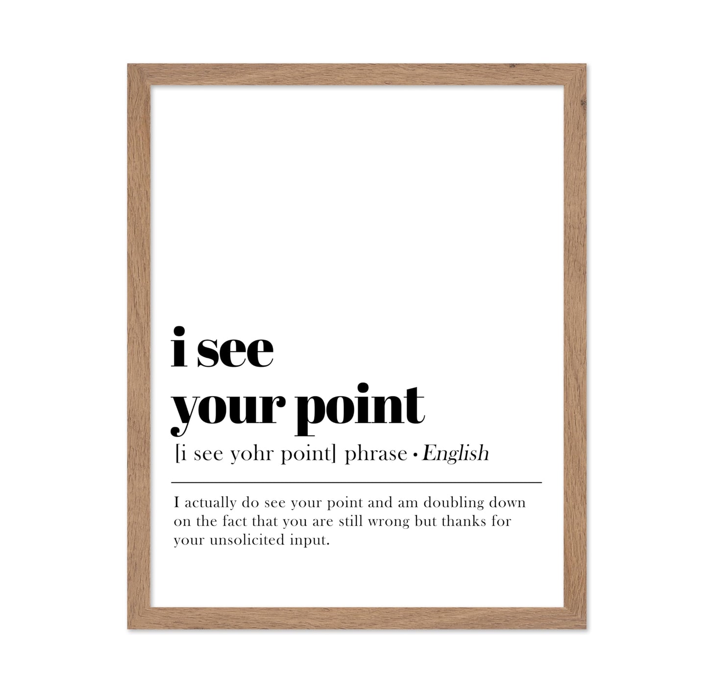 I See Your Point