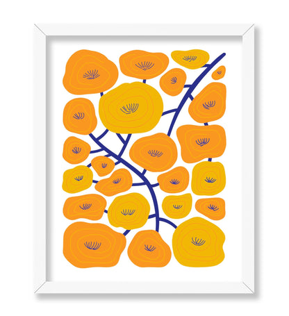 Abstract Yellow Floral