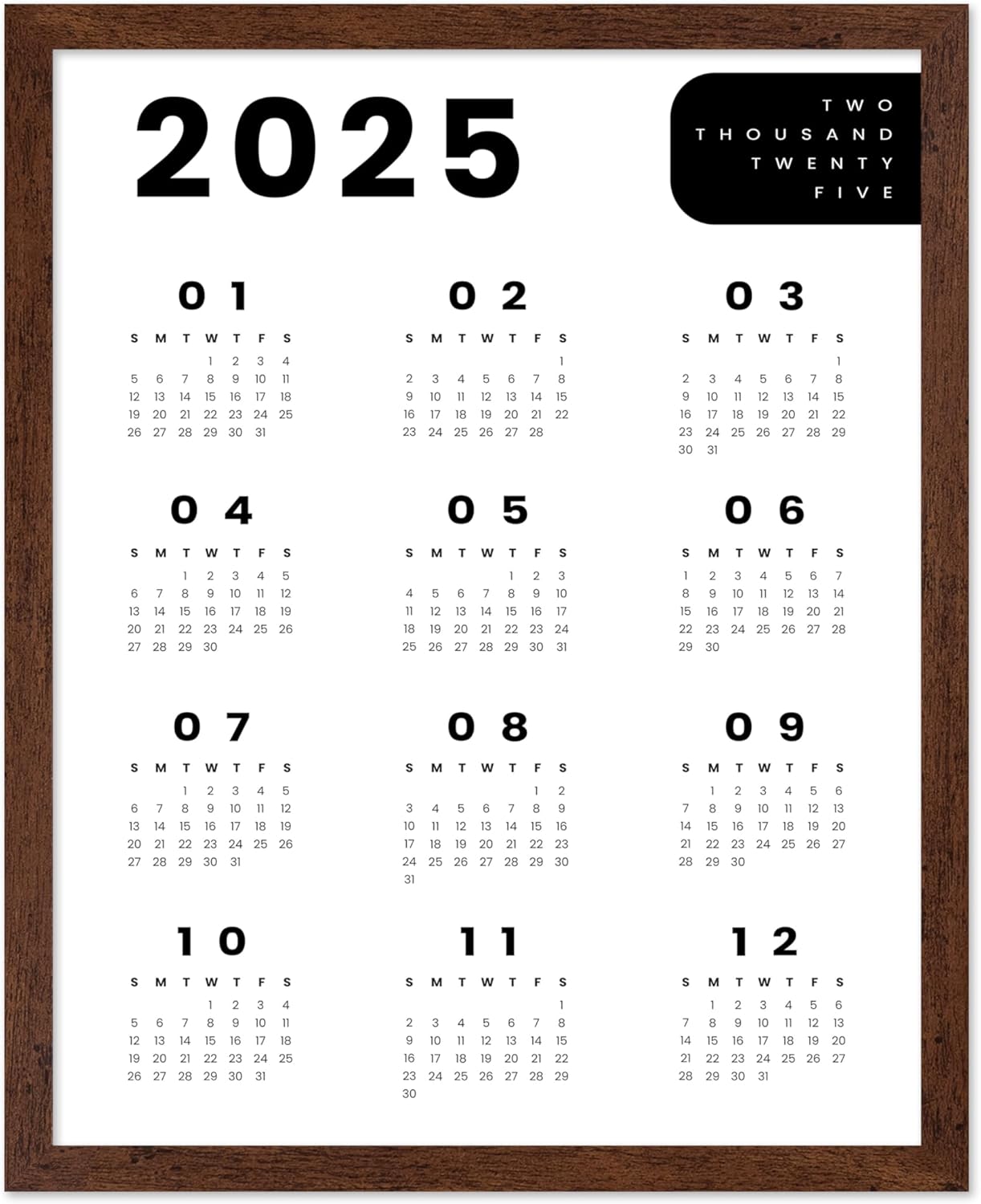 Year 2025 Calendar No2