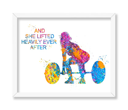 She Lifted Happily
