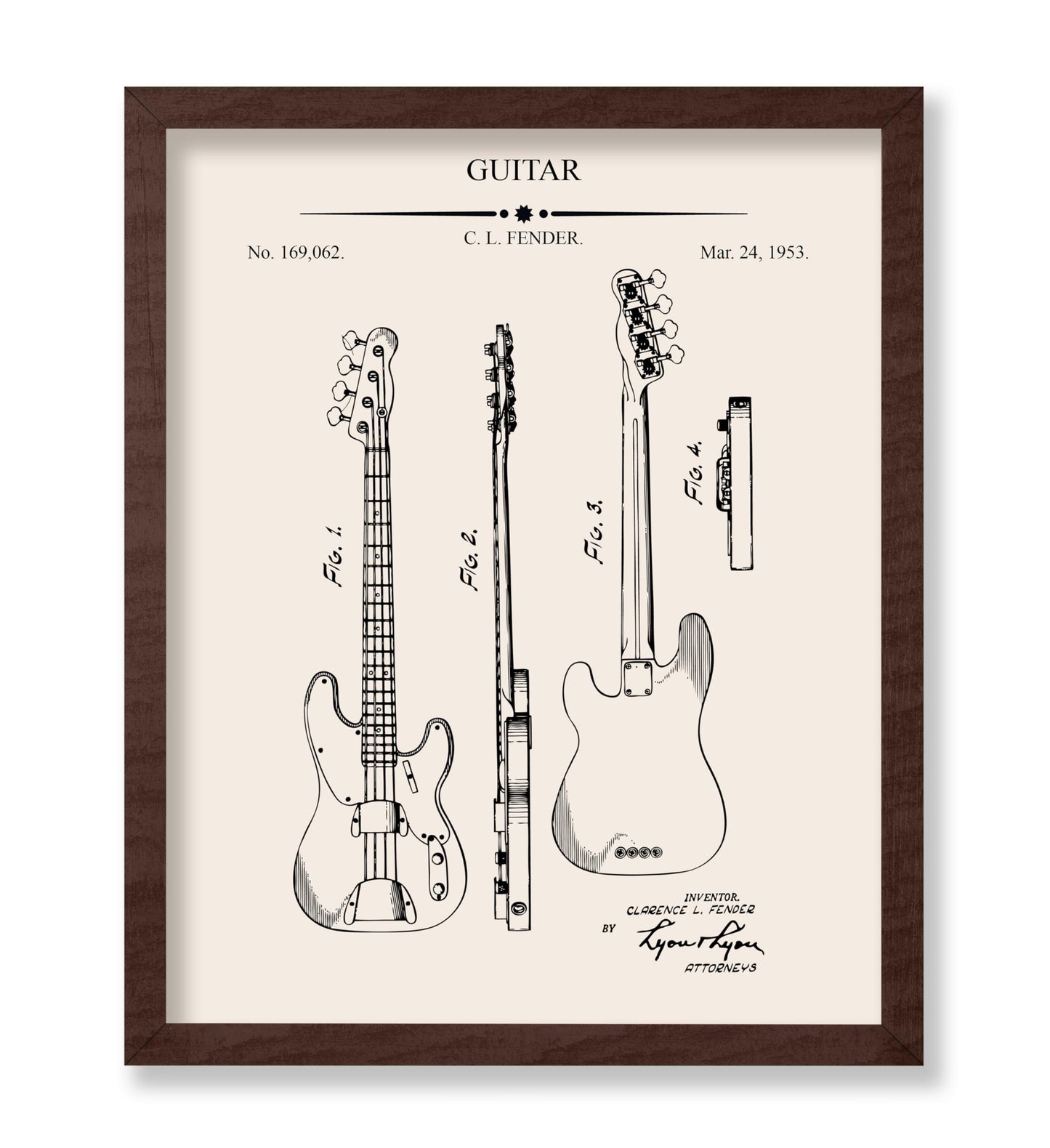 Electric Guitar Blueprint No1